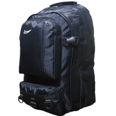 Baggor 50 Lt Siyah Büyük Boy Su Geçirmez Çok Gözlü Yürüyüş Seyahat Okul Dağcı Trekking Sırt Çantası